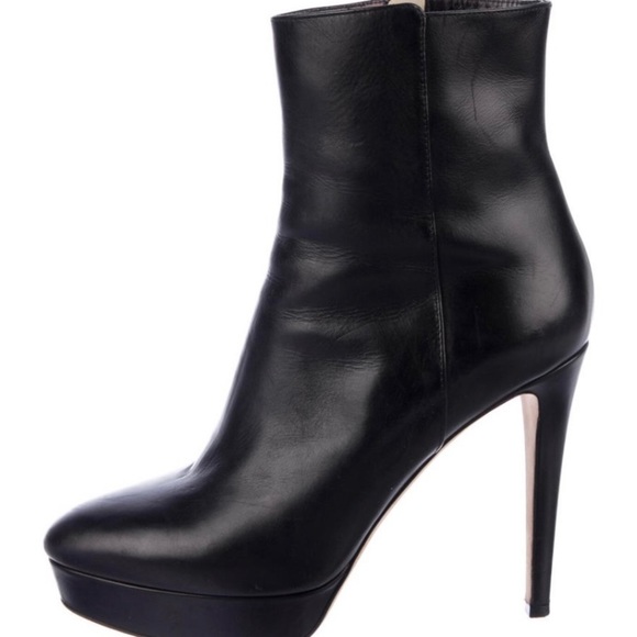 Jimmy Choo leather booties 9 - Picture 1 of 4